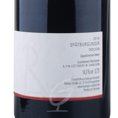2014 Sp�tburgunder "Eppelsheimer Felsen" Weingut Russbach
