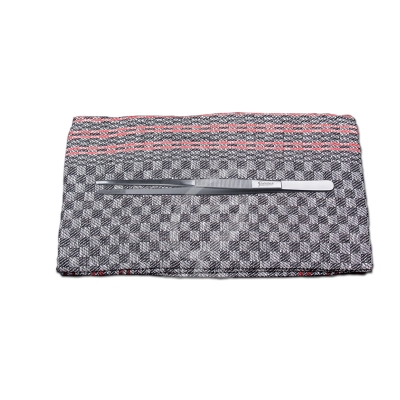 Grill & Kochpinzette gerade Rostfrei inkl. Grubentuch