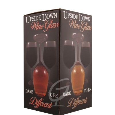 Upside - Down Wein Glas Umgekehrtes Glas 375 ml