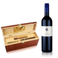 Humidor Weinbox und Zigarren Geschenkbox inkl. Wein